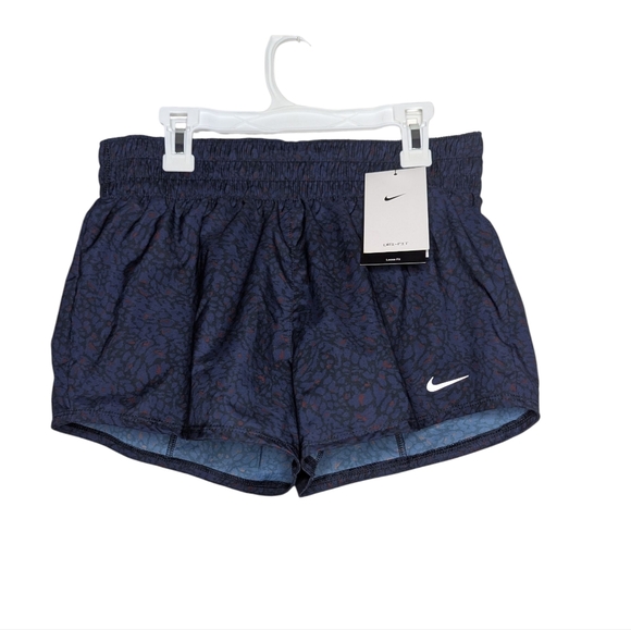 Nike Pants - Nike Dri-Fit Running Shorts Small Midnight Navy Animal Print NWT